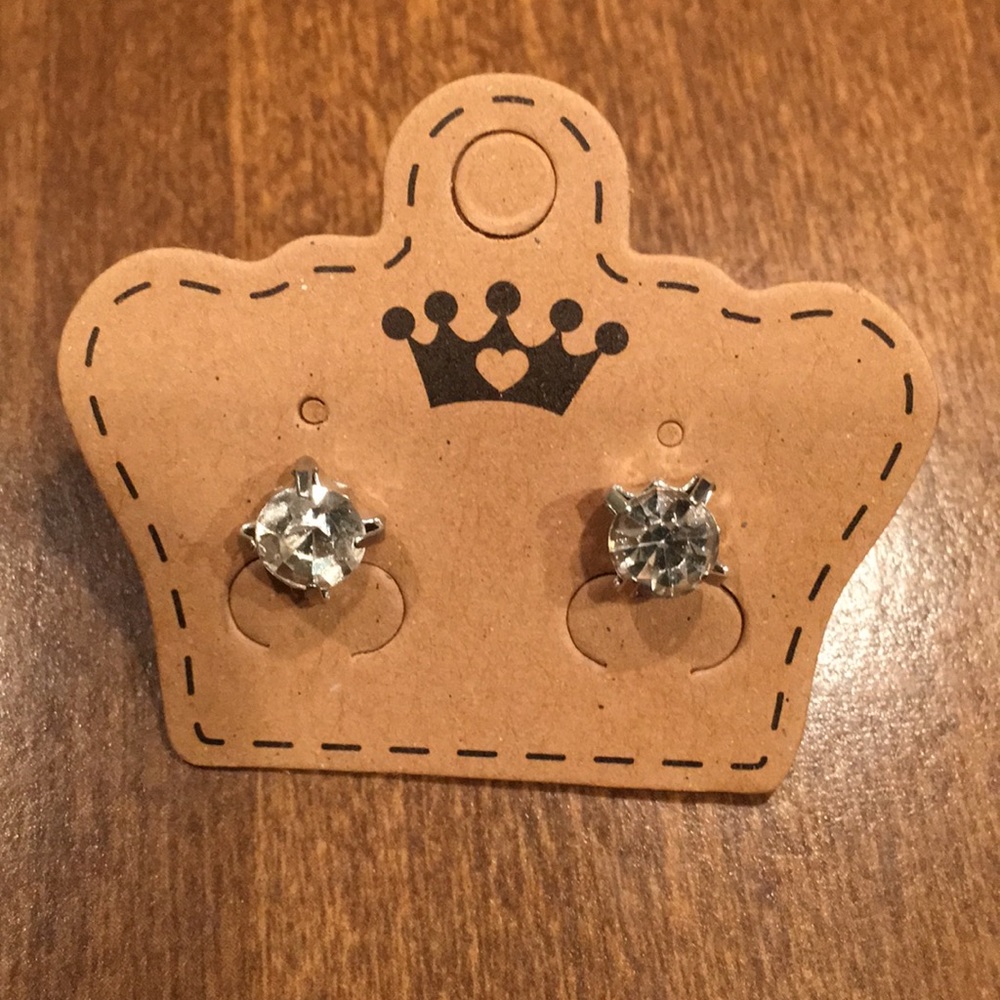 Large diamond-Esque earrings